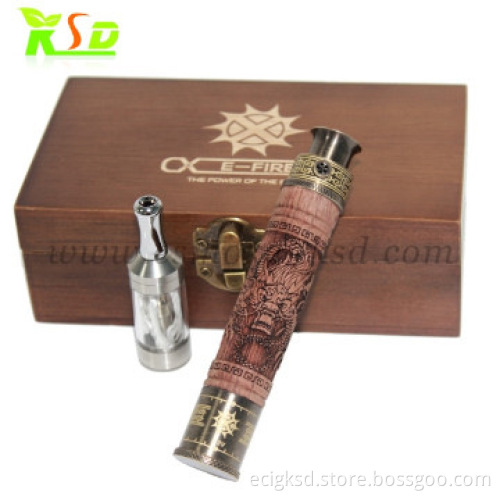 Wooden e-fire vaporizer pen x fire battery